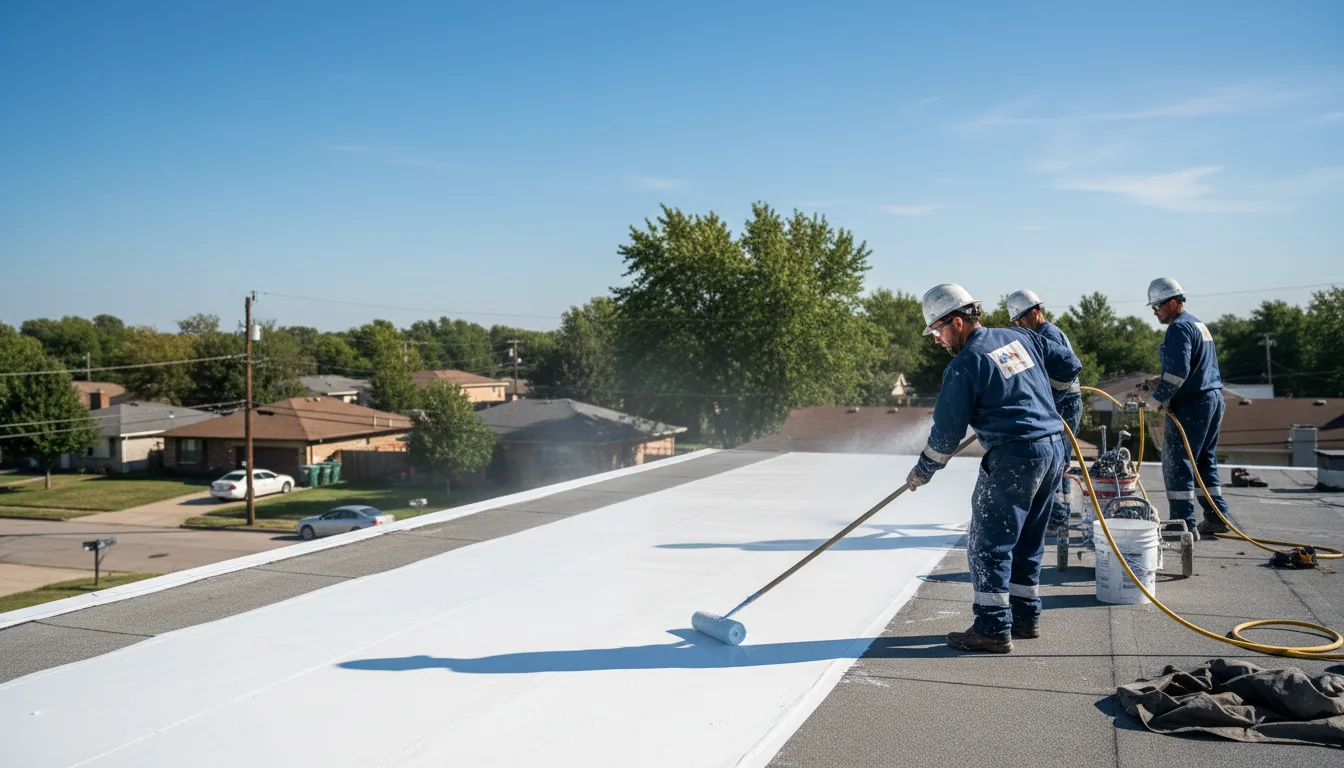 Commercial roof coating in Linville, NC near me